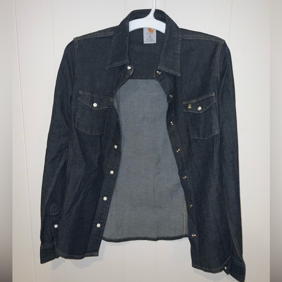 Dark Jean Carhartt pearl snap - Picture 1 of 3